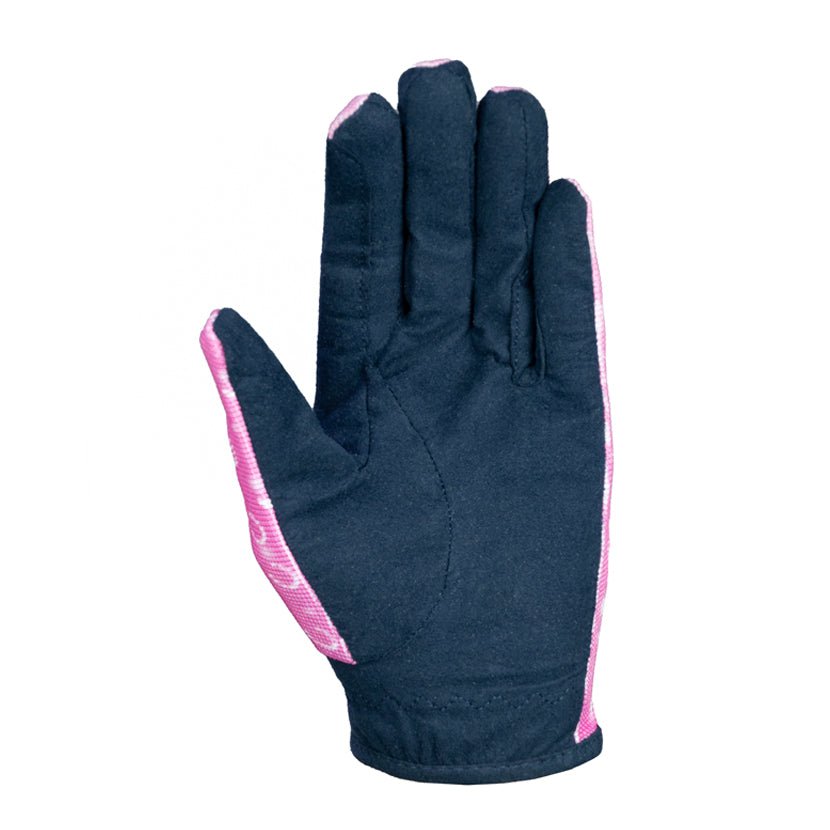 Hy Equestrian Pony Fantasy Riding Gloves by Little Rider - Pink/Navy - Country Ways