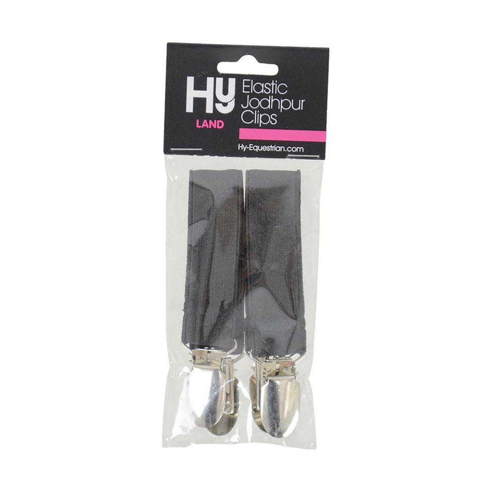 HY Jodhpur Clips Elastic Black - Country Ways