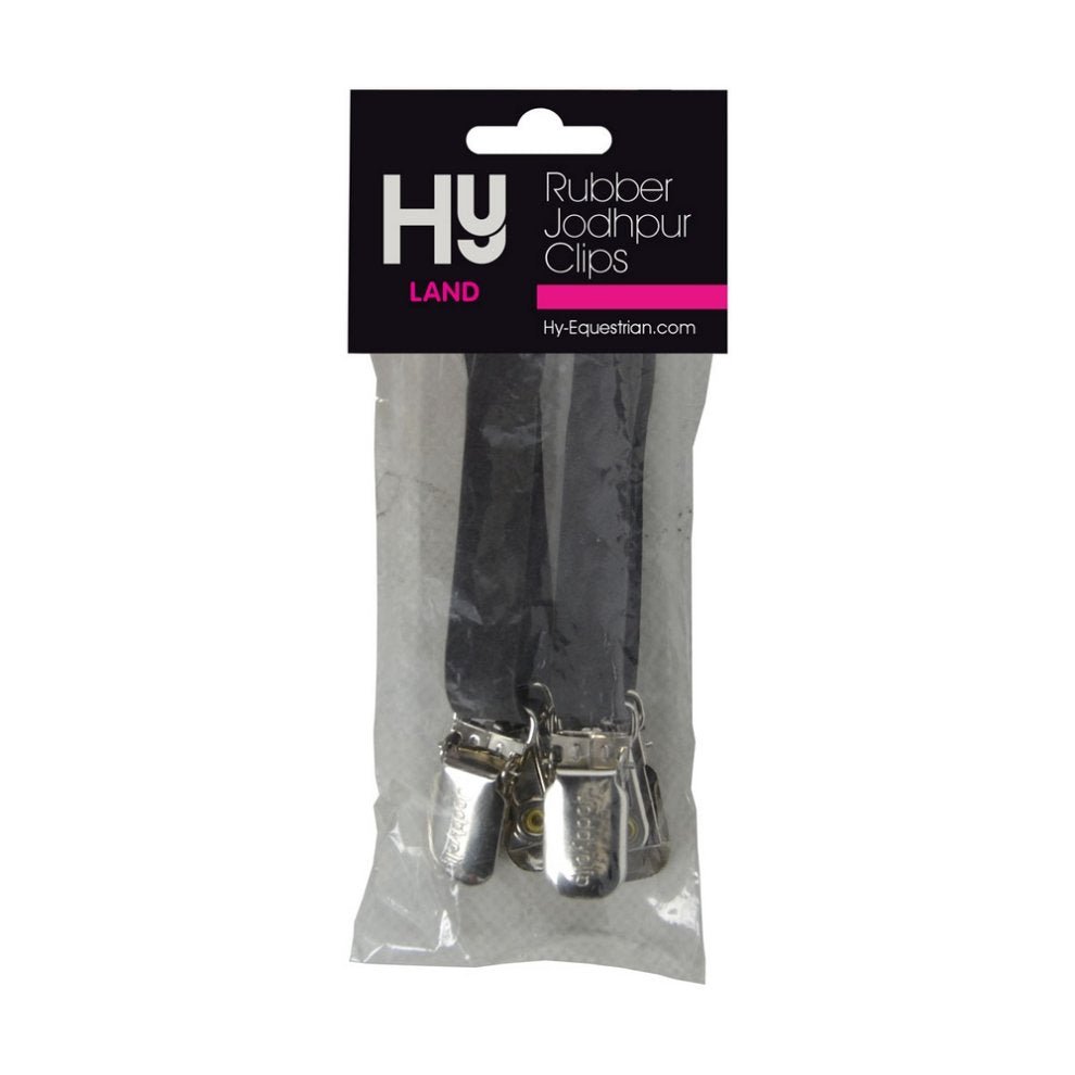 HY Jodhpur Clips Rubber Black - Country Ways