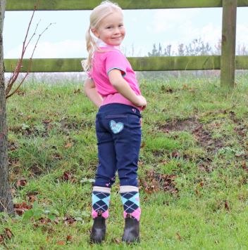 Hy Little Rider I Love My Pony Collection Denim Pull - On Breeches - Country Ways