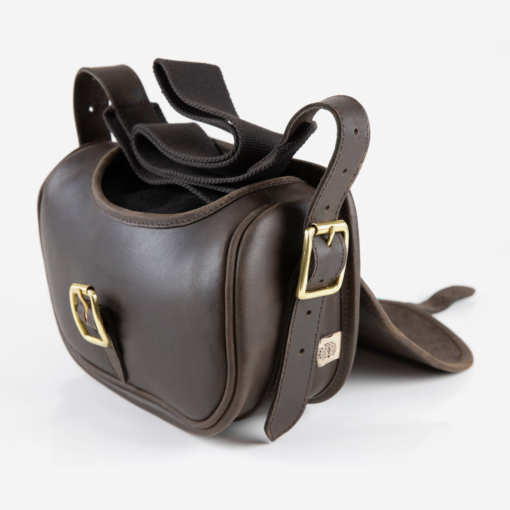 John Rothery Dark Leather Cartridge Bag - Country Ways