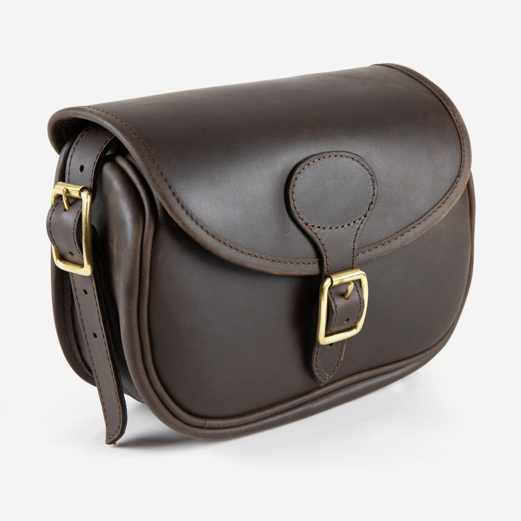 John Rothery Dark Leather Cartridge Bag - Country Ways