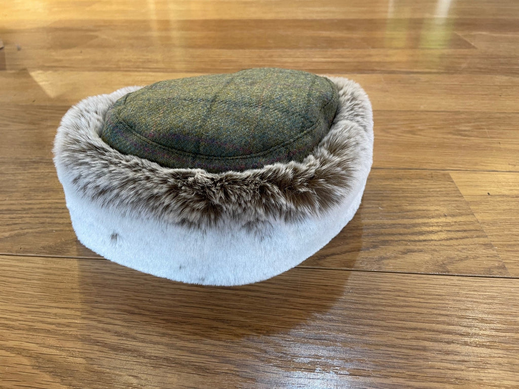 Lawrence & Foster Nina Faux Fur Trim Hat - Moss - Country Ways