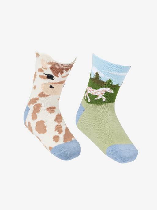 LeMieux Mini Character Socks 2 Pack - Country Ways