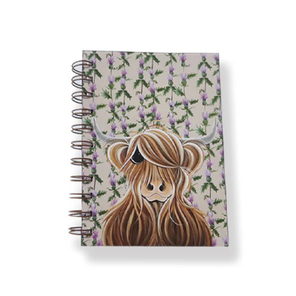 McMoo Miss Thistle A6 Notebook - Country Ways