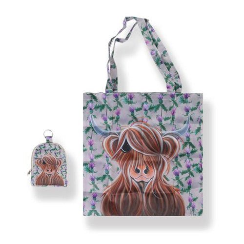 McMoo Miss Thistle Folding Shopping Bag - Country Ways