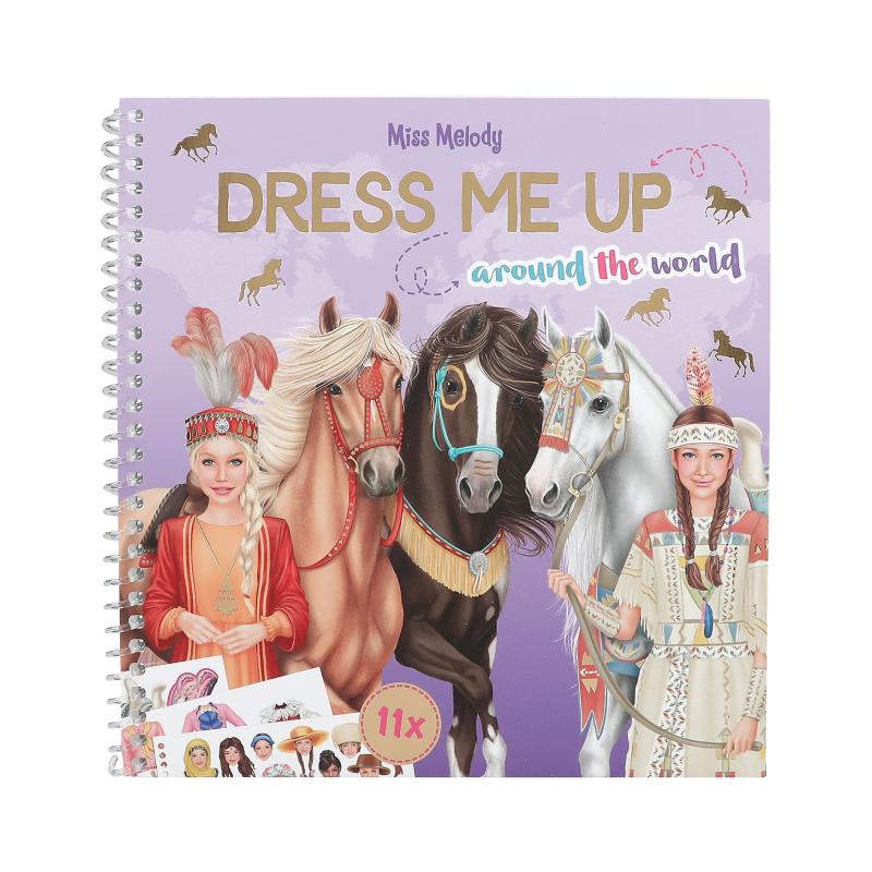 Miss Melody Dress Me Up Around the World Book - Country Ways