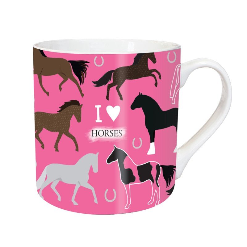 Otter House Pet Pawtraits I Love Horses Mug - Country Ways