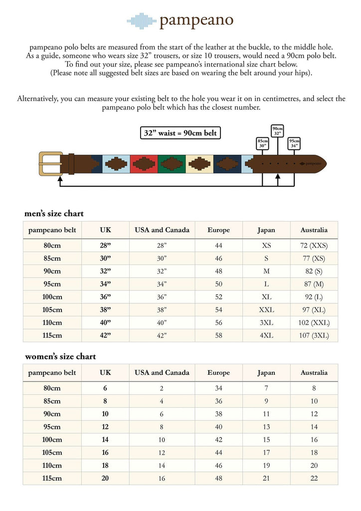 Pampeano Polo Belt Multi - Country Ways