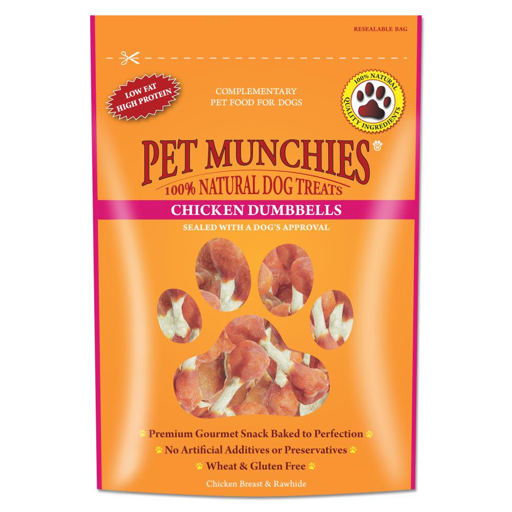 Pet Munchies Chicken & Rawhide Dumbells - Country Ways