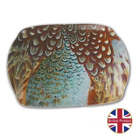 Pheasant Feather Medium Melamine Serving Tray by Charles Sainsbury - Plaice - Country Ways