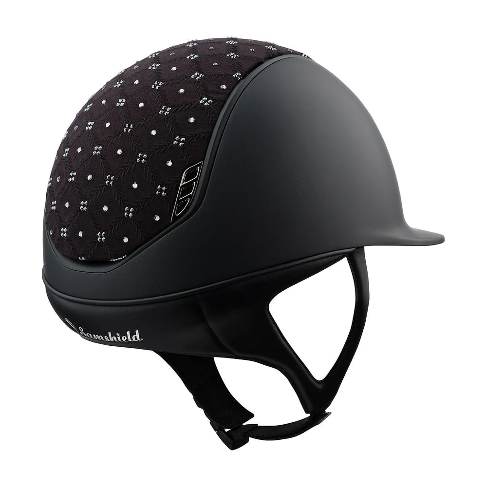 Samshield Shadowmatt 2.0 Royal Flower Swarovski Top Riding Helmet - Country Ways