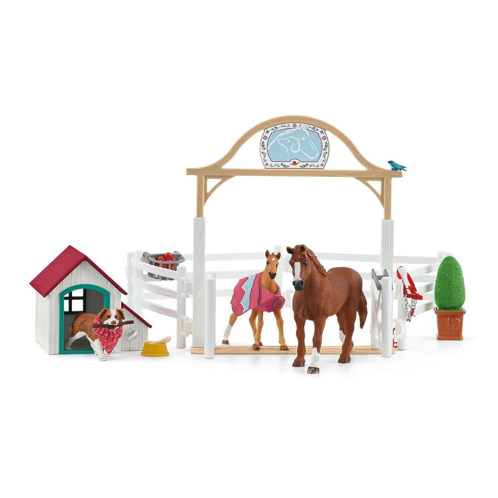 Schleich Horse Club Hannah’s Guest Horse with Ruby The Dog - Country Ways