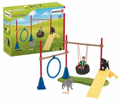 Schleich Puppy Agility Training Play Set - Country Ways