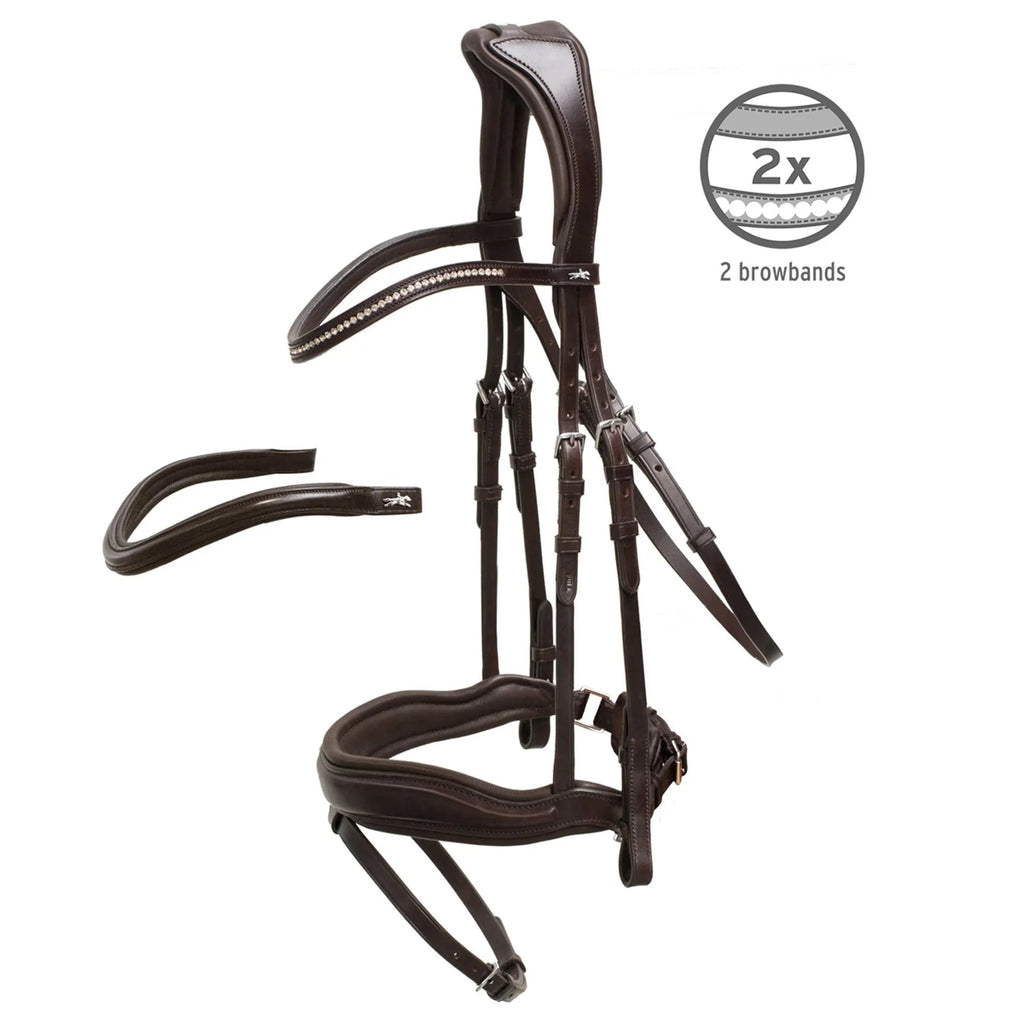 Schockemohle Stanford Wide Flash Bridle - Country Ways