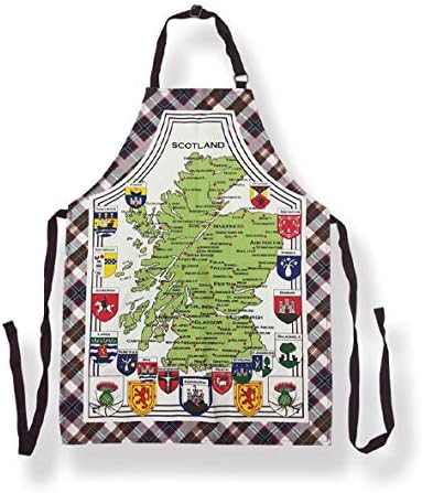 Scott Inness Map of Scotland Cotton Apron - Country Ways