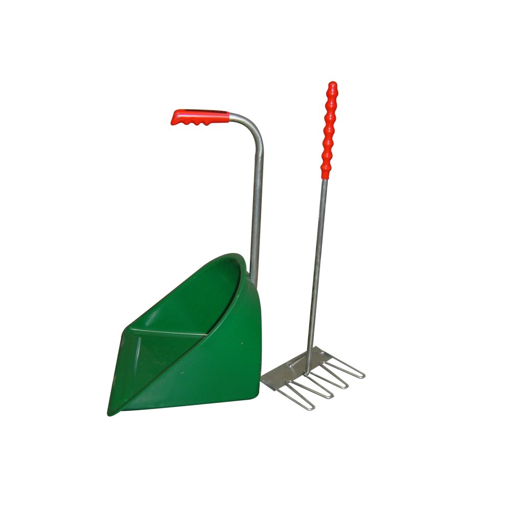Stubbs Stable Mate Collector & Rake Green Short Handle - Country Ways