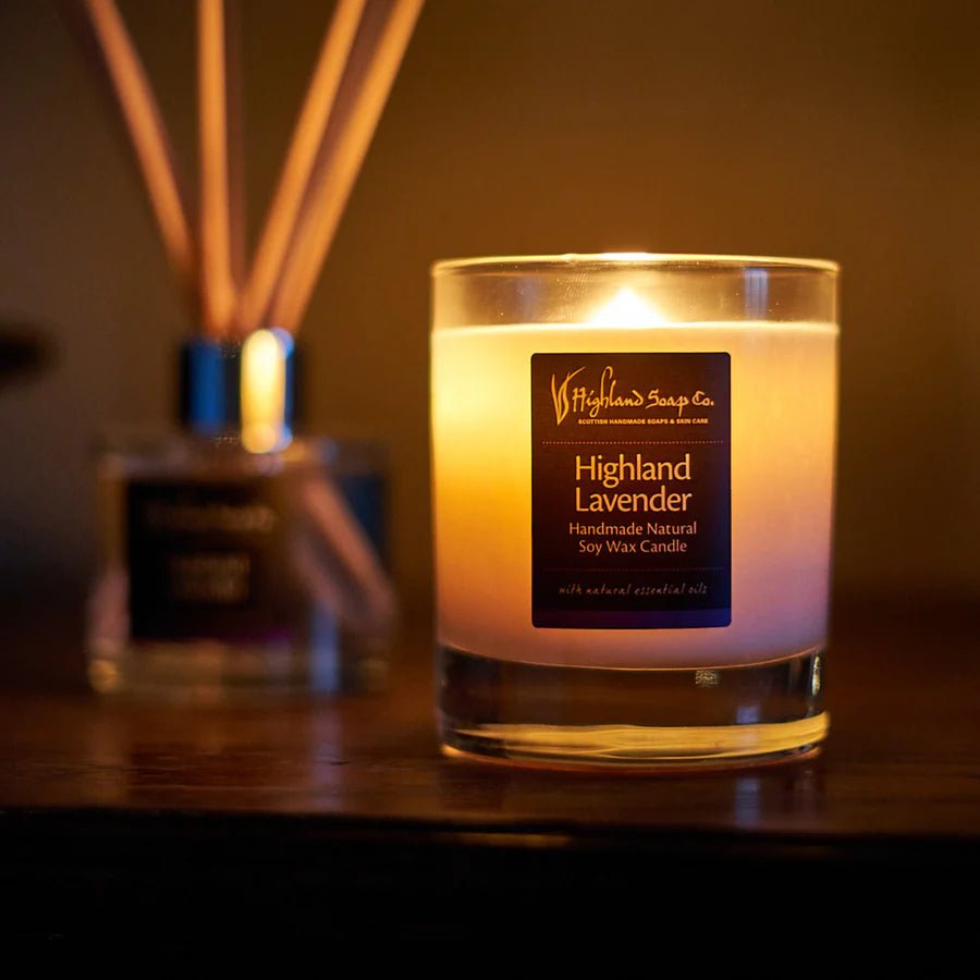 The Highland Soap Co. Highland Lavender Soya Wax Candle - Country Ways