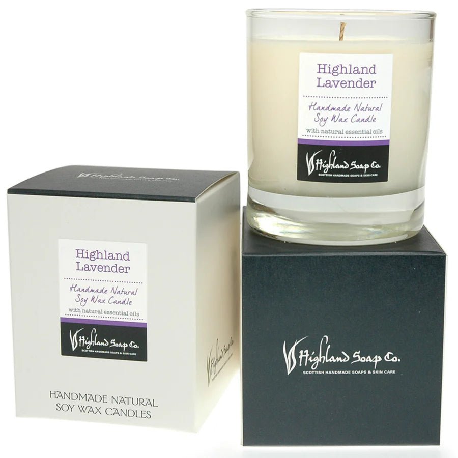 The Highland Soap Co. Highland Lavender Soya Wax Candle - Country Ways