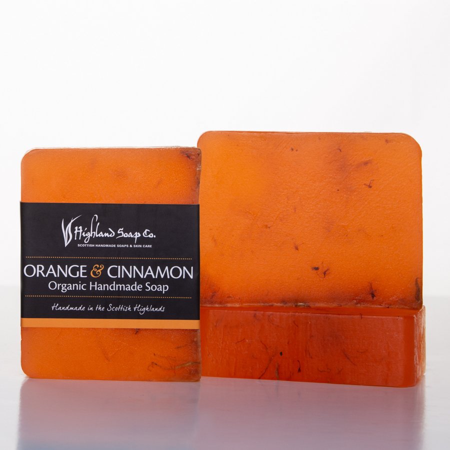 The Highland Soap Co. Orange & Cinnamon Organic Glycerine Soap - Country Ways