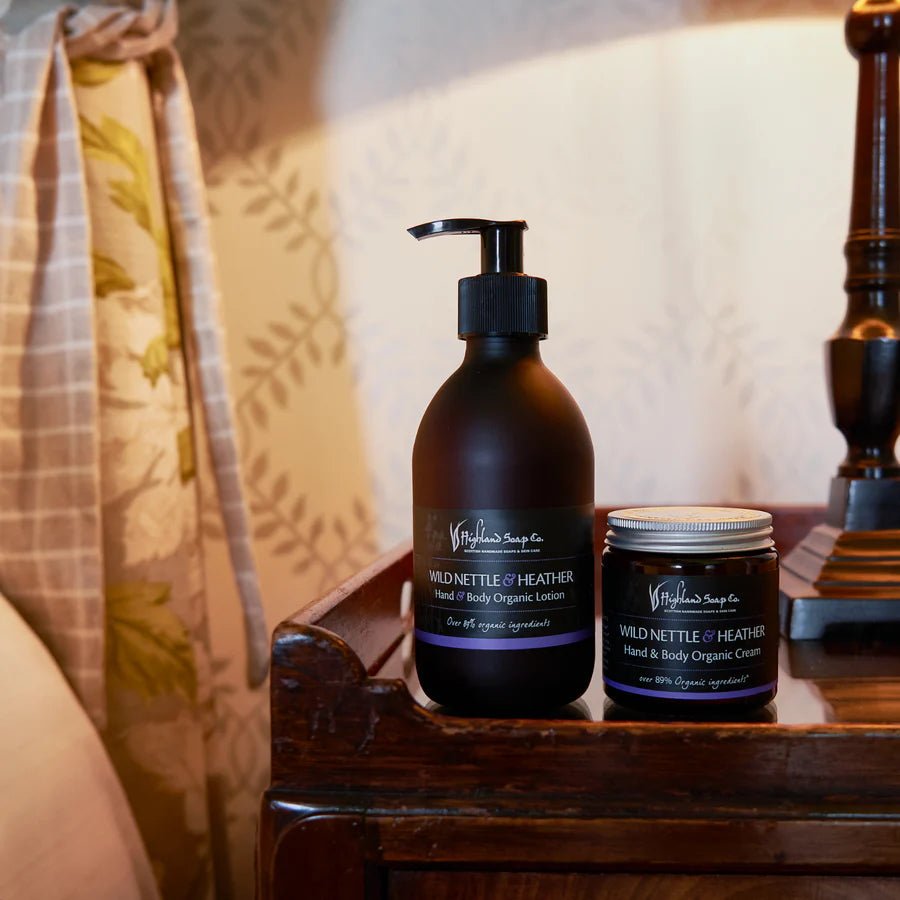 The Highland Soap Co. Wild Nettle & Heather Organic Hand & Body Lotion - Country Ways