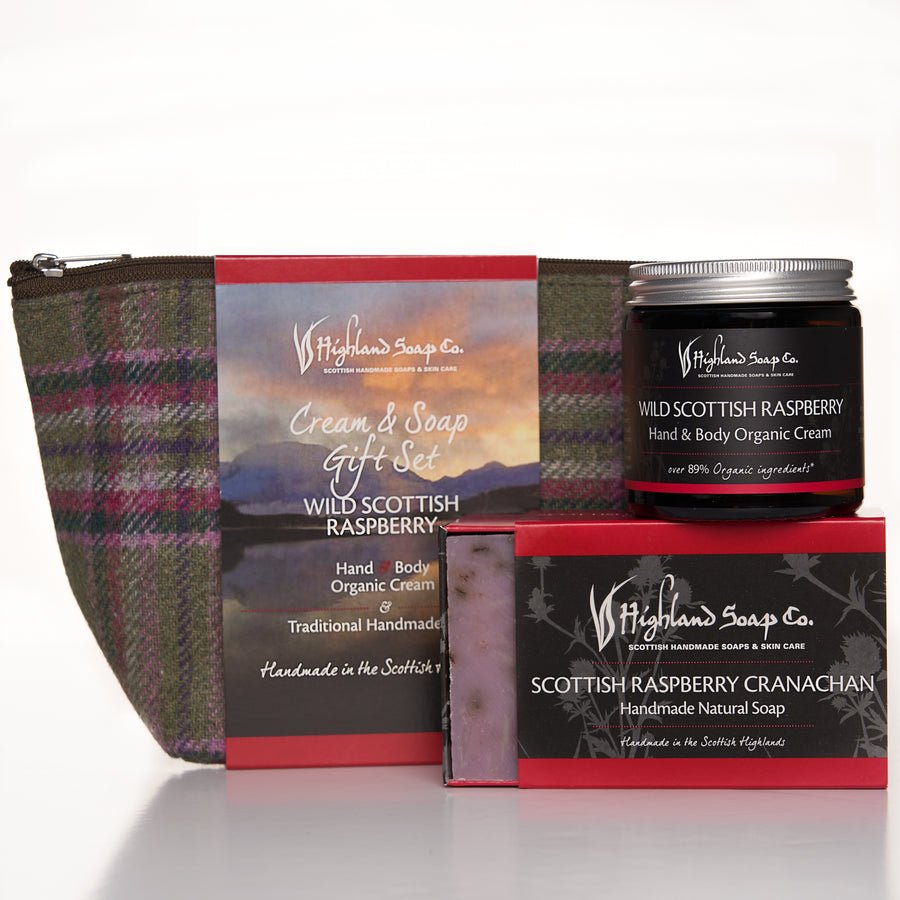 The Highland Soap Co. Wild Scottish Raspberry Hand Care Gift Set - Country Ways