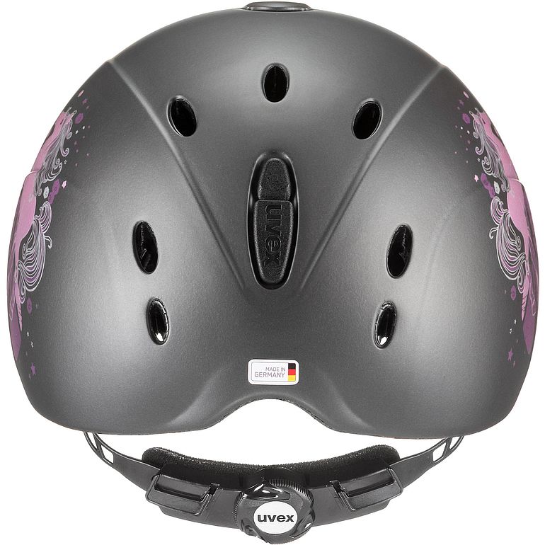 Uvex Onyxx Kids Riding Helmet Little Pony Anthracite Matt - Country Ways