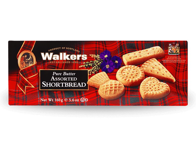 Walkers Double Pack of Assorted Shortbread Shapes 160g - Country Ways