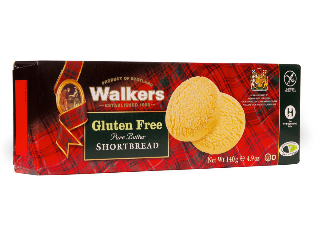 Walkers Gluten Free Ginger & Lemon Shortbread 140g - Country Ways