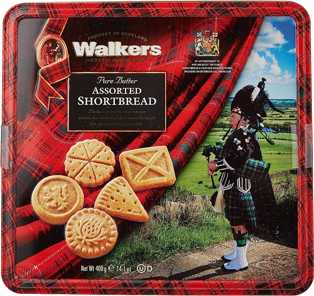 Walkers Piper Assorted Shortbread Tin - Country Ways