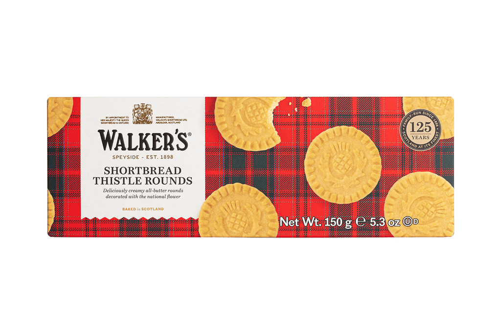 Walker's Thistle Shortbread Rounds Carton 150g - Country Ways