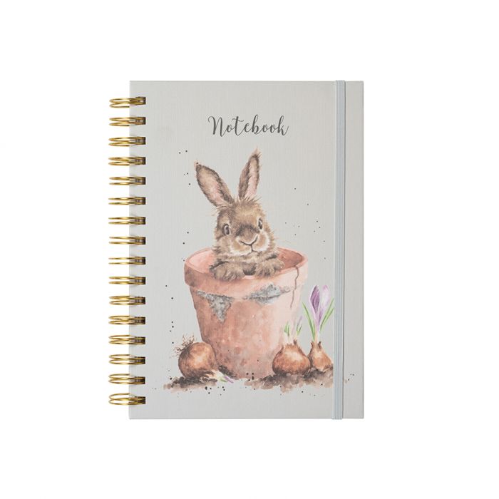 Wrendale 'The Flower Pot' Rabbit A5 Notebook - Country Ways